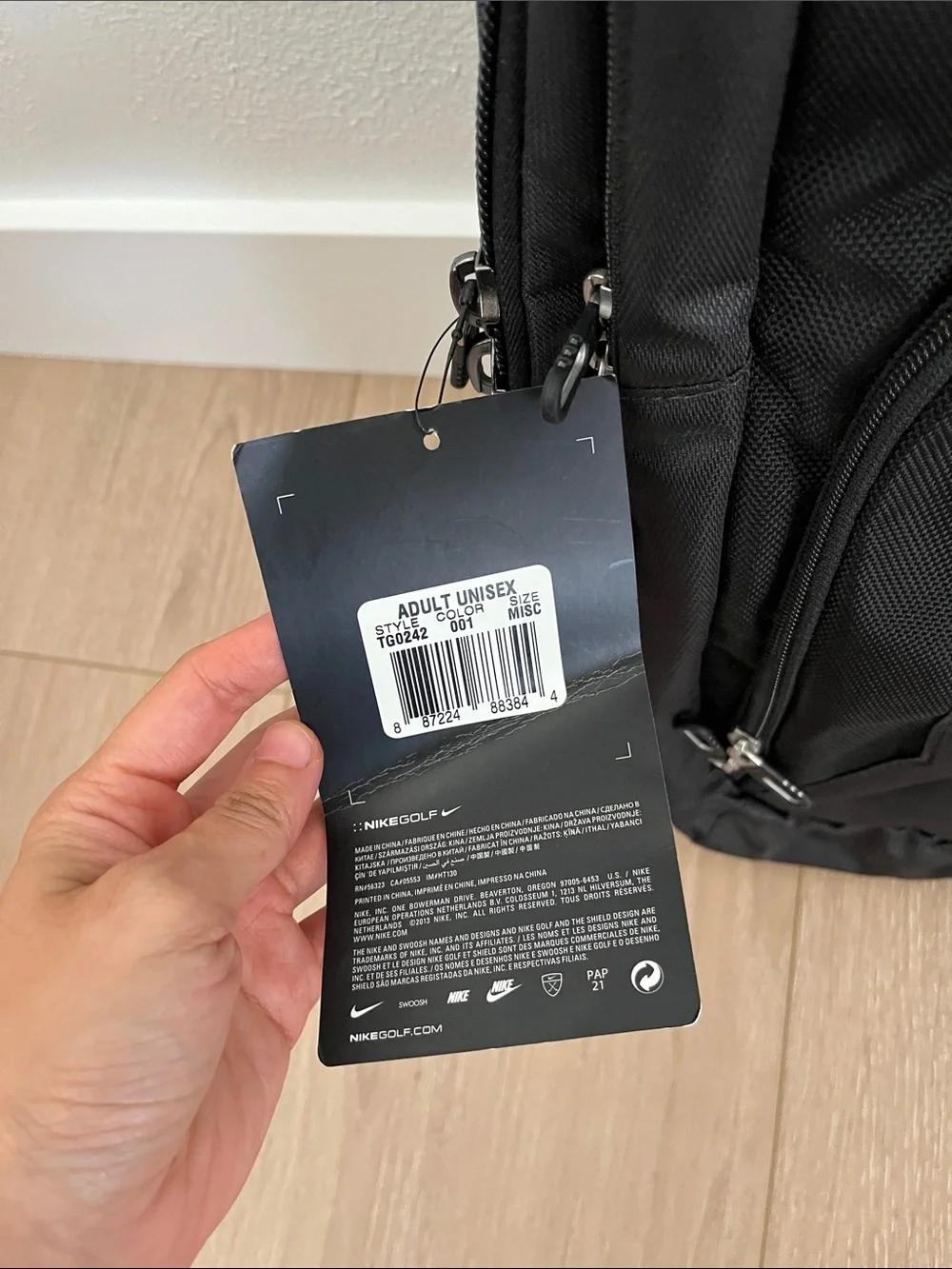 Nike Black Men's Golf Elite Backpack